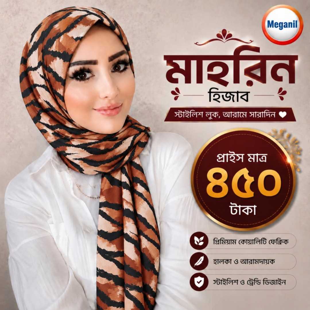 মাহরিন,হিজাব,–,এলিগ্যান্ট,ও,কমফোর্টেবল,প্রিমিয়াম,হিজাব