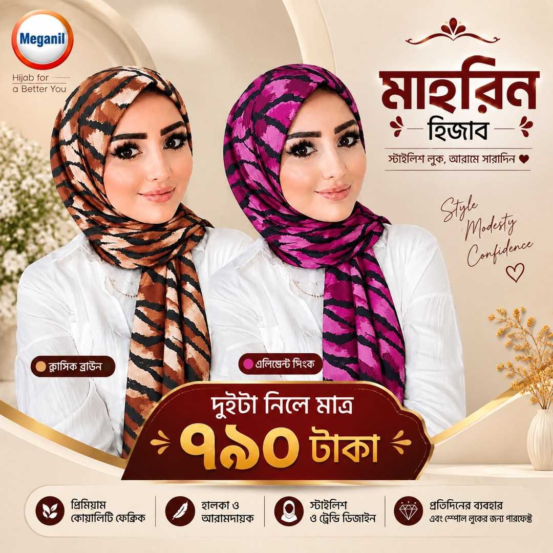 মাহরিন,হিজাব,–,এলিগ্যান্ট,ও,কমফোর্টেবল,প্রিমিয়াম,হিজাব